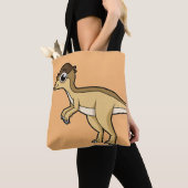 Niedliche Darstellung eines Pachycephalosaurus-Din Tasche (Von Nahem)
