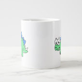 Niedliche Darstellung eines Stegosaurus. 2 Jumbo-Tasse (Vorderseite)