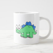 Niedliche Darstellung eines Stegosaurus. 2 Jumbo-Tasse (Rechts)
