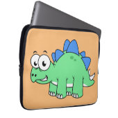 Niedliche Darstellung eines Stegosaurus. 2 Laptopschutzhülle (Vorne Rechts)