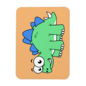 Niedliche Darstellung eines Stegosaurus. 2 Magnet (Vertikal)