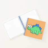 Niedliche Darstellung eines Stegosaurus. 2 Notizblock (Innenseite)