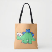 Niedliche Darstellung eines Stegosaurus. 2 Tasche (Vorderseite)