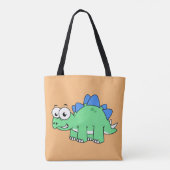 Niedliche Darstellung eines Stegosaurus. 2 Tasche (Rückseite)