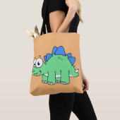 Niedliche Darstellung eines Stegosaurus. 2 Tasche (Von Nahem)