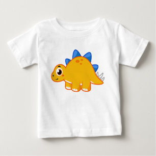 Niedliche Darstellung eines Stegosaurus. Baby T-shirt