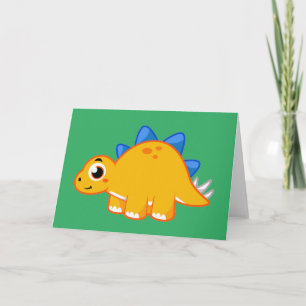 Niedliche Darstellung eines Stegosaurus. Karte