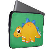 Niedliche Darstellung eines Stegosaurus. Laptopschutzhülle (Vorne Rechts)