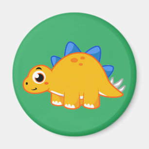 Niedliche Darstellung eines Stegosaurus. Magnet