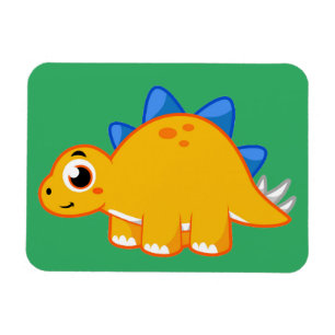 Niedliche Darstellung eines Stegosaurus. Magnet
