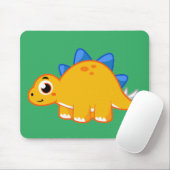 Niedliche Darstellung eines Stegosaurus. Mousepad (Mit Mouse)