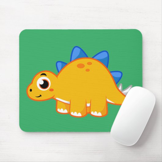 Niedliche Darstellung eines Stegosaurus. Mousepad (Mit Mouse)