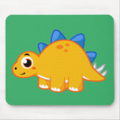 Niedliche Darstellung eines Stegosaurus. Mousepad (Vorne)