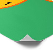 Niedliche Darstellung eines Stegosaurus. Poster (Ecke)