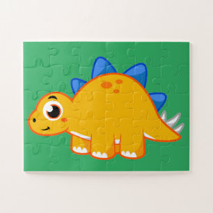 Niedliche Darstellung eines Stegosaurus. Puzzle