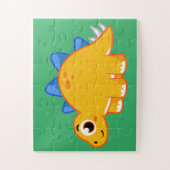 Niedliche Darstellung eines Stegosaurus. Puzzle (Vertikal)