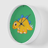 Niedliche Darstellung eines Stegosaurus. Uhr (Winkel)
