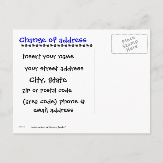 Niedliche Darstellung von Ankündigungen (Rückseite)