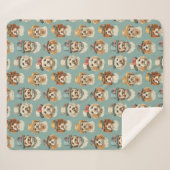 Niedliche Darstellung von Hunden in Haten Sherpadecke (Vorderseite (Horizontal))