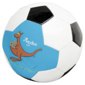 Niedliche Darstellung von Känguru und Koalas-Carto Fußball (Dreiviertel)