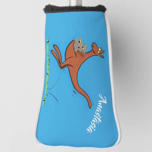 Niedliche Darstellung von Känguru und Koalas-Carto Golf Headcover (Rotieren 90)
