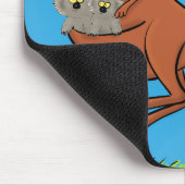 Niedliche Darstellung von Känguru und Koalas-Carto Mousepad (Ecke)