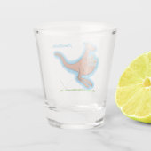 Niedliche Darstellung von Känguru und Koalas-Carto Schnapsglas (Rückseite)