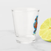 Niedliche Darstellung von Känguru und Koalas-Carto Schnapsglas (Links)