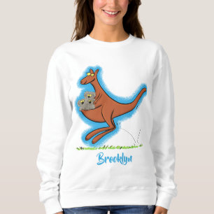 Niedliche Darstellung von Känguru und Koalas-Carto Sweatshirt