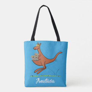 Niedliche Darstellung von Känguru und Koalas-Carto Tasche