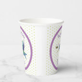 Niedliche Darstellung von Kolibris und Bienen-Cart Pappbecher (Rechts)