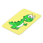 Niedliche Darstellung von Tyrannosaurus Rex. 2 Magnet (Linke Seite)