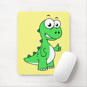 Niedliche Darstellung von Tyrannosaurus Rex. 2 Mousepad