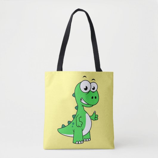 Niedliche Darstellung von Tyrannosaurus Rex. 2 Tasche (Vorderseite)