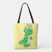 Niedliche Darstellung von Tyrannosaurus Rex. 2 Tasche (Rückseite)