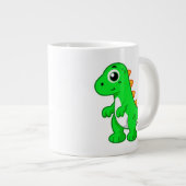 Niedliche Darstellung von Tyrannosaurus Rex. Jumbo-Tasse (Vorderseite Rechts)