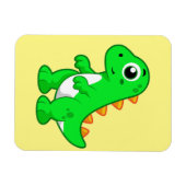 Niedliche Darstellung von Tyrannosaurus Rex. Magnet (Horizontal)