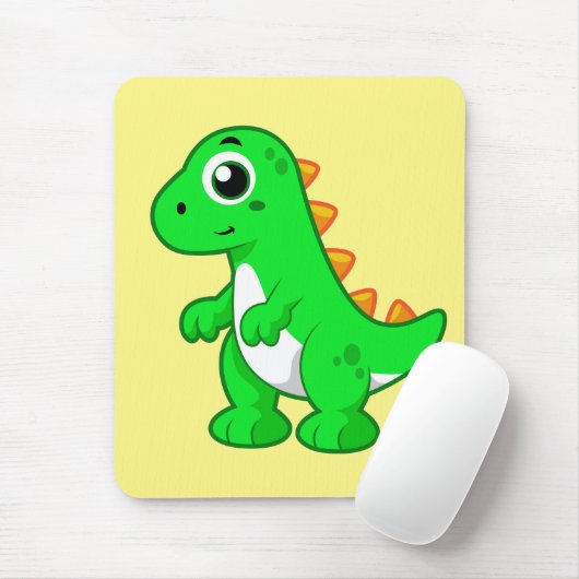 Niedliche Darstellung von Tyrannosaurus Rex. Mousepad (Mit Mouse)