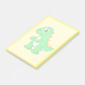 Niedliche Darstellung von Tyrannosaurus Rex. Post-it Klebezettel (angewinkelt)