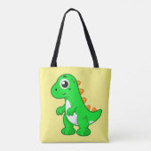 Niedliche Darstellung von Tyrannosaurus Rex. Tasche (Rückseite)