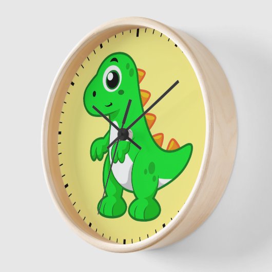 Niedliche Darstellung von Tyrannosaurus Rex. Uhr (Winkel)