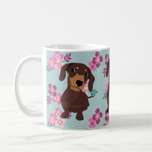 Niedliche Daschund Muster-Tasse Kaffeetasse