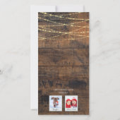 Niedliche Dashing Reindeer Icon 2-Foto-Urlaubskart (Rückseite)