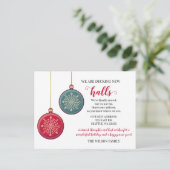 Niedliche Decke der neuen Hallen Umzug Ankündigung Postkarte (Stehend Vorderseite)