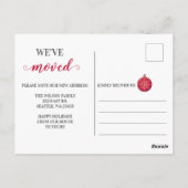 Niedliche Decke der neuen Hallen Umzug Ankündigung Postkarte (Rückseite)