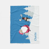 Niedliche Decken aus individuelle Name von Santa & (Vorderseite)