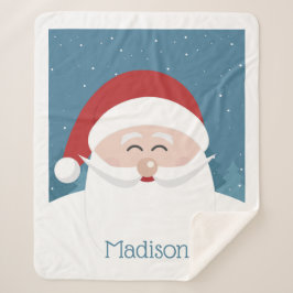 Niedliche Decken im Santa individuelle Name