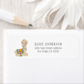 Niedliche Decorative Llama Rücksendeadresse | (Insitu)