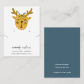 NIEDLICHE DEER-KLEINEN EXPLORER-ANSCHALT VISITENKARTE (Vorne/Hinten)