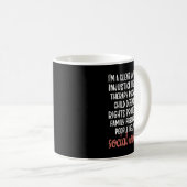 Niedliche Definition der Sozialarbeiter Monat Kaffeetasse (VorderseiteRechts)